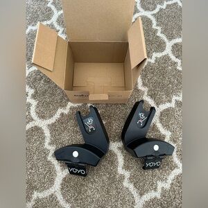 YOYO Black Stroller Adapters